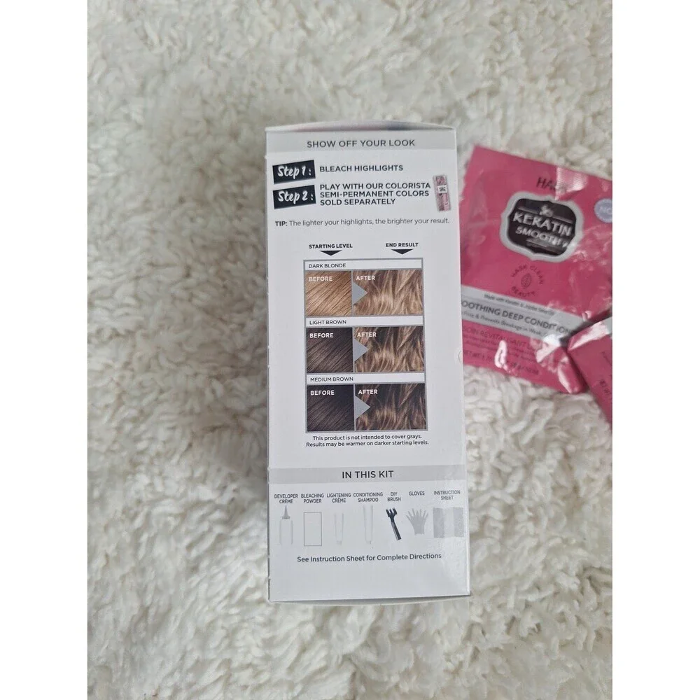 L'Oréal Colorista Bleach Highlights and HASK Keratin Smooth - Picture 4 of 5